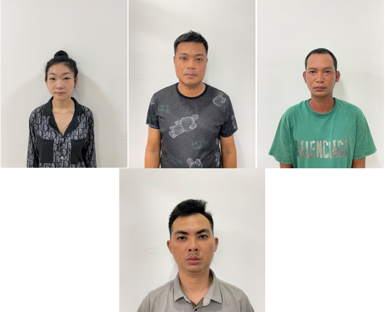 Công an huyện Cát Hải bắt giữ 4 đối tượng tổ chức sử dụng trái phép chất ma túy